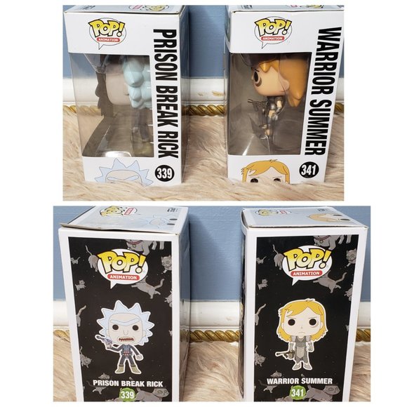 NIB POP ANIMATION RICK & MORTY PRISON BREAK & WARRIOR SUMMER #339  & #341 - Picture 3 of 5